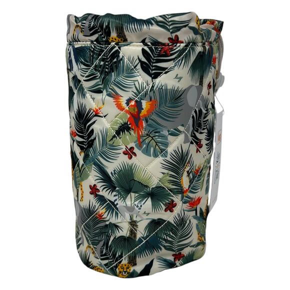 Lug Tumbler Storage Bag Wildlife Cream Travel Quilted Toiletry Wipe Clean Tote - Picture 3 of 15